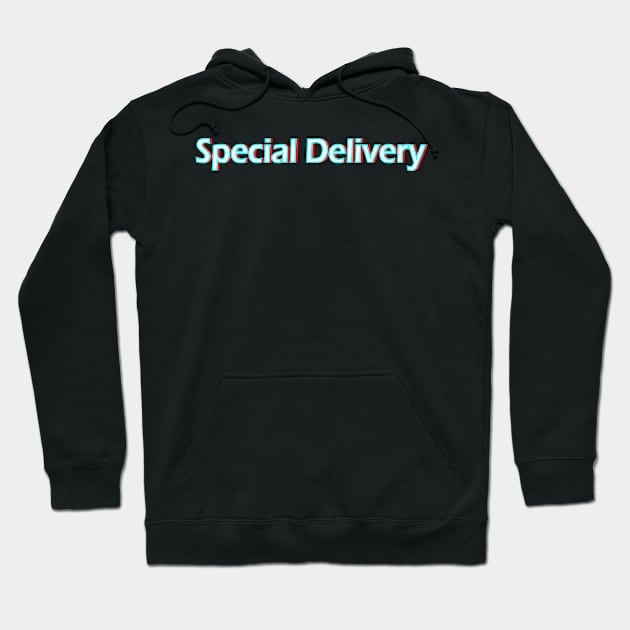 Special Delivery black t shirt draft 1 Hoodie by BasicArtist